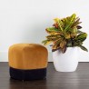 Sunpan Esti Ottoman in Gold Sky-Abbington Navy - Lifestyle