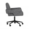 Sunpan Perry Office Chair - Nash Zebra - Side Angle