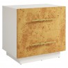 Modway Abel 2-Drawer Burl Wood Nightstand Front Angle