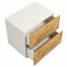 Modway Abel 2-Drawer Burl Wood Nightstand Top