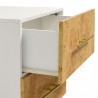 Modway Abel 2-Drawer Burl Wood Nightstand Open