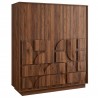 Modway Bulwark 3-Door Wardrobe Closet Front