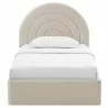 Modway Solana Arched Performance Velvet Twin Platform Bed Front - Modway Solana Arched Performance Velvet Twin Platform Bed Front