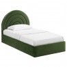 Modway Solana Arched Performance Velvet Twin Platform Bed Green