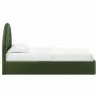 Modway Solana Arched Performance Velvet Twin Platform Bed Green Side - Modway Solana Arched Performance Velvet Twin Platform Bed Green Side