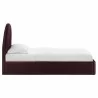 Modway Solana Arched Performance Velvet Twin Platform Bed Pruple Side - Modway Solana Arched Performance Velvet Twin Platform Bed Pruple Side