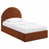 Modway Solana Arched Performance Velvet Twin Platform Bed Brown
