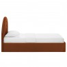 Modway Solana Arched Performance Velvet Twin Platform Bed Brown Side
