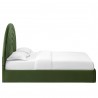 Modway Solana Arched Performance Velvet King Platform Bed Green Side