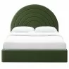 Modway Solana Arched Performance Velvet Full Platform Bed Green Front - Modway Solana Arched Performance Velvet Full Platform Bed Green Front