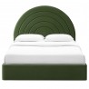 Modway Solana Arched Performance Velvet King Platform Bed Green Front