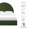 Modway Solana Arched Performance Velvet Queen Platform Bed Green - Modway Solana Arched Performance Velvet Queen Platform Bed Green