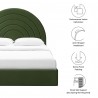 Modway Solana Arched Performance Velvet King Platform Bed Green