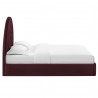Modway Solana Arched Performance Velvet Full Platform Bed Purple Side