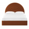 Modway Solana Arched Performance Velvet King Platform Bed Brown Front