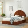 Modway Solana Arched Performance Velvet Full Platform Bed Brown - Modway Solana Arched Performance Velvet Full Platform Bed Brown