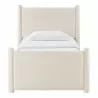 Modway Rael Performance Velvet Twin Platform Bed Ivory Front - Modway Rael Performance Velvet Twin Platform Bed Ivory Front