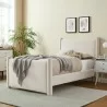 Modway Rael Performance Velvet Twin Platform Bed Ivory - Modway Rael Performance Velvet Twin Platform Bed Ivory