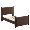 Modway Rael Performance Velvet Twin Platform Bed Brown