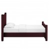 Modway Rael Performance Velvet Twin Platform Bed Purple Side