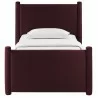 Modway Rael Performance Velvet Twin Platform Bed Purple Front - Modway Rael Performance Velvet Twin Platform Bed Purple Front