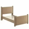 Modway Rael Performance Velvet Twin Platform Bed Taupe - Modway Rael Performance Velvet Twin Platform Bed Taupe