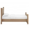Modway Rael Performance Velvet Twin Platform Bed Taupe Side
