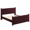 Modway Rael Performance Velvet Full Platform Bed Purpul