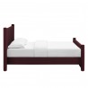 Modway Rael Performance Velvet Full Platform Bed Purpul Side