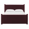 Modway Rael Performance Velvet Full Platform Bed Purpul Front