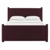 Modway Rael Performance Velvet Queen Platform Bed Purple Front - Modway Rael Performance Velvet Queen Platform Bed Purple Front
