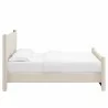 Modway Rael Performance Velvet King Platform Bed Ivory Side - Modway Rael Performance Velvet King Platform Bed Ivory Side