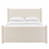 Modway Rael Performance Velvet King Platform Bed Ivory Front