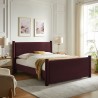 Modway Rael Performance Velvet King Platform Bed Purple
