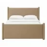 Modway Rael Performance Velvet King Platform Bed Taupe Front - Modway Rael Performance Velvet King Platform Bed Taupe Front