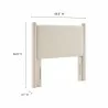 Modway Rael Performance Velvet Twin Headboard Ivory - Modway Rael Performance Velvet Twin Headboard Ivory