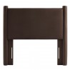 Modway Rael Performance Velvet Twin Headboard Brown Front
