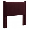 Modway Rael Performance Velvet Twin Headboard Purple Side
