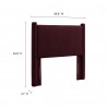 Modway Rael Performance Velvet Twin Headboard Purple