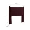 Modway Rael Performance Velvet Twin Headboard Purple - Modway Rael Performance Velvet Twin Headboard Purple