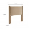 Modway Rael Performance Velvet Twin Headboard Taupe