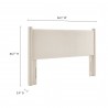 Modway Rael Performance Velvet Full Headboard Ivory
