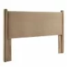 Modway Rael Performance Velvet Full Headboard Taupe Side - Modway Rael Performance Velvet Full Headboard Taupe Side