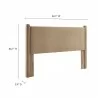 Modway Rael Performance Velvet Full Headboard Taupe - Modway Rael Performance Velvet Full Headboard Taupe