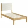 Modway Olea Channel Tufted Boucle Solid Wood Twin Platform Bed Oak - Modway Olea Channel Tufted Boucle Solid Wood Twin Platform Bed Oak