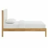 Modway Olea Channel Tufted Boucle Solid Wood Twin Platform Bed Oak Side - Modway Olea Channel Tufted Boucle Solid Wood Twin Platform Bed Oak Side