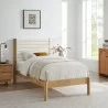 Modway Olea Channel Tufted Boucle Solid Wood Twin Platform Bed Oak - Modway Olea Channel Tufted Boucle Solid Wood Twin Platform Bed Oak