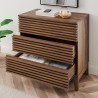 Modway Render Large 3-Drawer Nightstand Open View