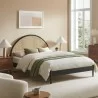 Modway Odette Queen Arched Rattan Cane Platform Bed Black - Modway Odette Queen Arched Rattan Cane Platform Bed Black