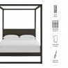 Modway Alva King Wood Canopy Platform Bed 10